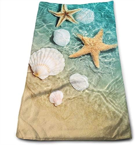 MsGuide Starfish Seashell na ručnicima za ručnike na plaži za kupaonicu Dekor ručnika za lice Microfiber ručnici Mekani prstiju ručnik za teretanu Yoga Spa Bazen Sport Hotel