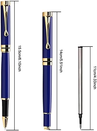 Yivonka luksuzne hemijske olovke najbolja hemijska olovka Poklon Set za muškarce & amp; žene profesionalna Izvršna kancelarija Nice BallPens Otmjena Poklon kutija crna hemijska linija za punjenje širina 0.5 mm