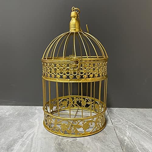 Okrugle ptice Vintage Dekorativno željezo Bird Cage Vjenčanje Dekor Cvjetni kavez Dekor Viseći floterski