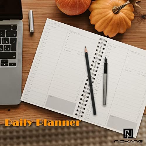 Nickang Nedated Dailner Notebook-a, 5,2 x 7,5 , planer sa satima, za popis za popis Notepad, Ručni