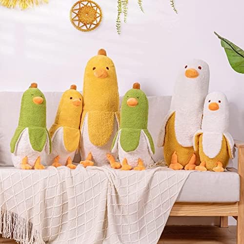 WEERSHUN Banana Duck plišana igračka slatki plišani jastuk patka punjene životinje pokloni za djevojčice i