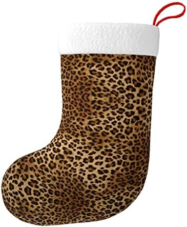 Slatka leopardpersonalizirana božićne čarape za kućni odmor Božićni ukrasi za zabavu
