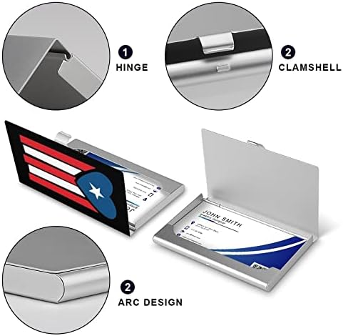 Portoriko zastavu srce vizitkartu Holder tanak vizitkartu novčanike kreditna kartica ID slučaj sa print obrazac za muškarce & žene