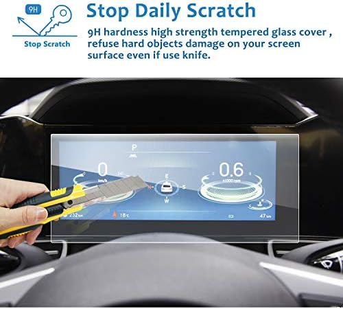 Lfotpp Zaštita ekrana na instrument tabli automobila za 2021+ Hynudia Elantra 10,25 inča kaljeno staklo 9H tvrdoća automobila Infotainment Stereo Display Center Touchscreen zaštitni Film