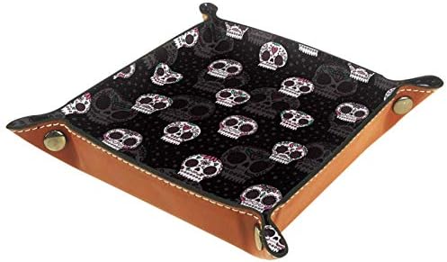 Kožne kvadratne posude za nakit Rolling Dice Games Tray key Coin candy kutija za skladištenje