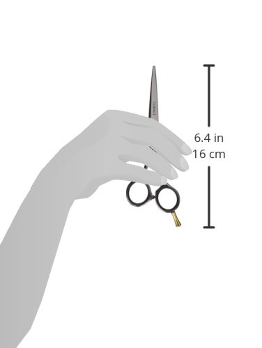 ShearsDirect dizajn ručke sa 5,5 inča Off sa crnim dugmetom za zatezanje, 3,5 unce
