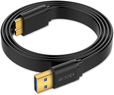 AWINNER MICRO USB 3.0 podatkovni kabel za Galaxy S5 i bilješku 3 N9000, super brzina USB 3.0 A muški