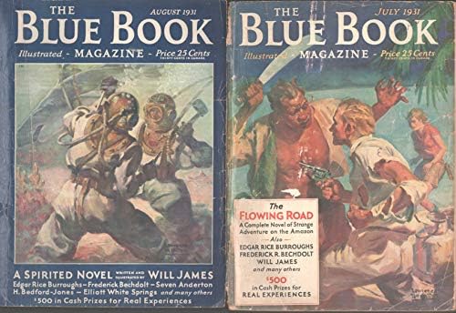 Plava knjiga-Edgar Rice Burroughs puno 5-sve rate zemlje skrivenih ljudi - 1931-Laurence Herndon-g+
