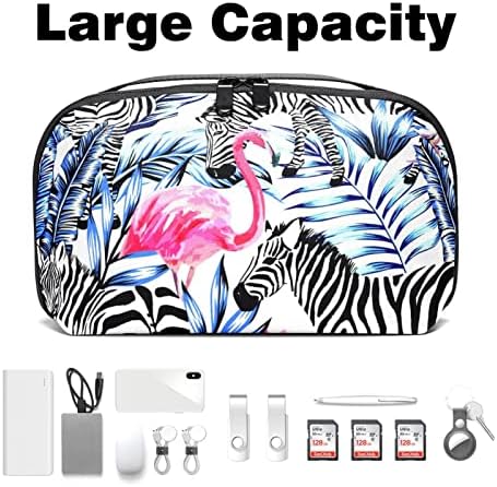 Prijenosni elektronski Organizator torbica Torbe Flamingo Zebra putni kabl torba za skladištenje tvrdih diskova, USB, SD kartica, punjač, Power Bank, slušalice