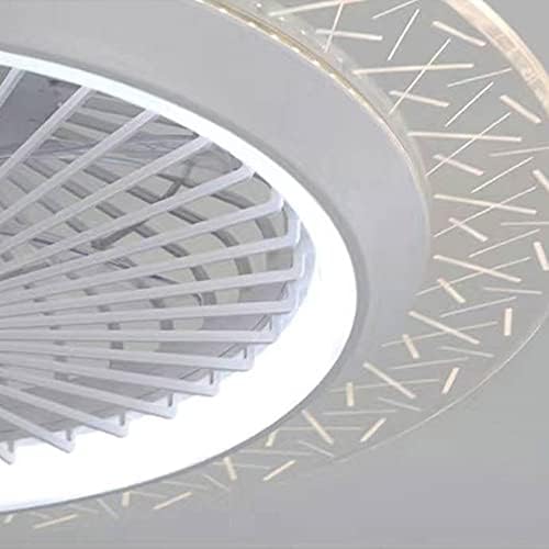 KMyx spavaća soba ventilator 6-stepena brzina vjetra tihi ventilatorski luster Smart Stepless zatamnjenja s daljinskim ventilatorima stropnim svjetlom dom LED rasvjete akrilni čvorovi