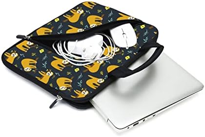 XMBFZ laptop rukava 14 15 15.4 15.6 Chromebook Case Ultrabook Case Notebook rukava PC Messenger Torba Tablet Case Neoprene ručka ručica za djecu Muškarci Žene, Dva džepa za muškarce