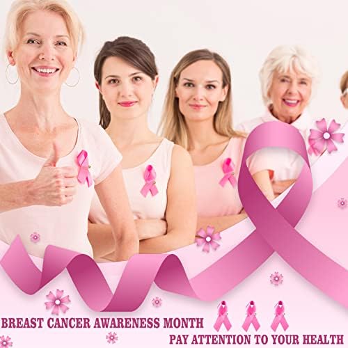 Halatool 100 kom raka dojke svijest Pink Ribbon Pin rak dojke pokloni za žene djevojke dobrotvorne