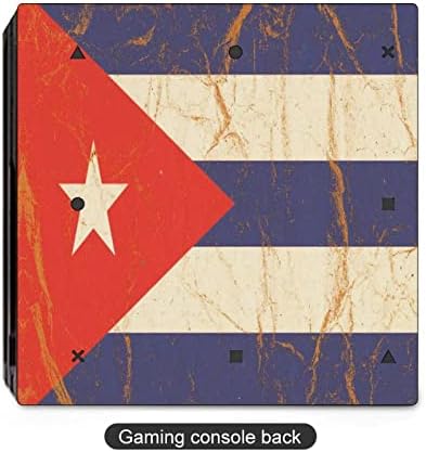 Zastava Kube na zgužvanom papiru PVC ljepljiva naljepnica naljepnica za zaštitu kože za PS4 Pro/PS4