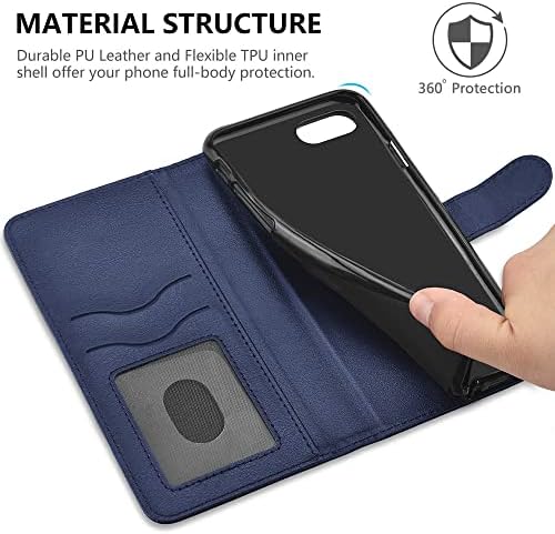 Vakoo za iPhone SE Case 2022/2020, iPhone 7/8 torbica za novčanik, 4,7 inča, Flip serija Premium kožna futrola
