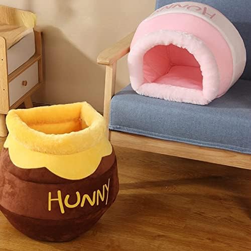 NARCNTON Pink Cat Nest Honeypo u obliku mačke Sandbed slatka komforna kuća za kućne ljubimce mačka gnijezdo