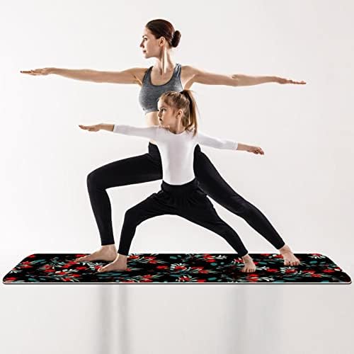 标题 Yoga Mat Unisex velika neklizajuća prostirka za vježbanje netoksičnog mirisa pogodna za kućni trening na otvorenom pilates istezanje teretane za koljena i leđa