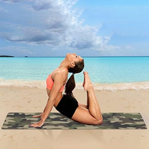 Maskirna prostirka za jogu sklopiva putna podloga za fitnes i vježbe sklopiva prostirka za jogu za sve vrste joge, pilatesa i treninga na podu