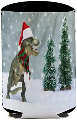 Santa Dinosaur Tyrannosaurus Rex za višekratnu upotrebu šolja za ledenu kafu izolovani držač šoljica