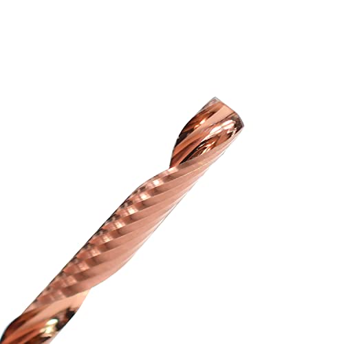 10kom TiCN presvučeno o flute CNC glodalo, 1/8 skup rezača spiralnog kraja sa rezačem za drvo Set Glodalica