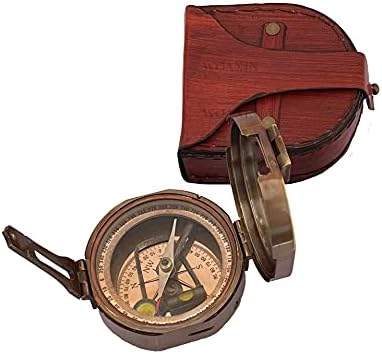 Woanin prekrasan mesing brunton kompas. Magnetski kompas radni mesing brunton antikni džep tranzitni