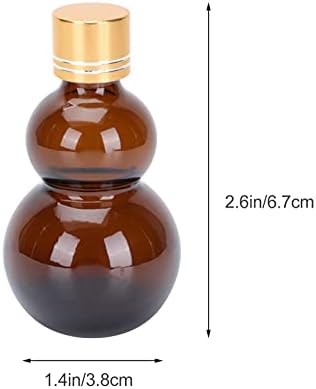 Cabilock sapun 10pcs Glass Esencijalne boce za ulje 50ml Malene boce lijekova Mini prijenosne boce kozmetičke uzorke Kontejneri za tečni mini parfem