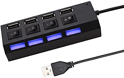n / A USB 2.0 Hub razdjelnik Hub koristi Adapter za struju 4 porta višestruki ekspander 2.0 USB Hub sa prekidačem za PC