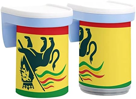 Nudquio Ethiopska rastafarijanska držač zalogaj zalogaj zalogaj jedan par magnetske četkanje šalice zidne montirane kupaonice Organizator za kuću / putovanja