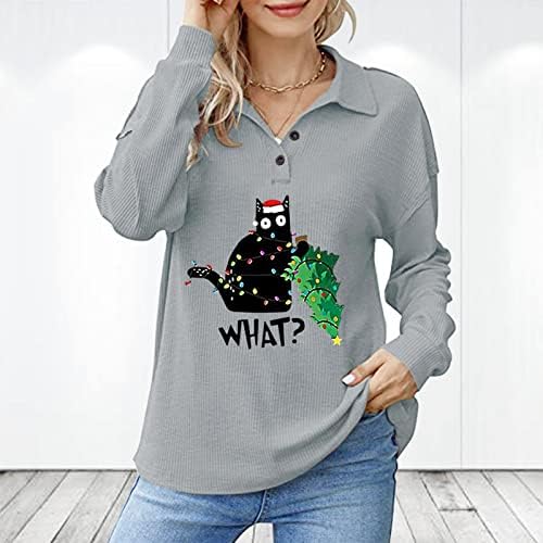 Seksi džemperi za žene božićni print plus veličine majica Push-up Atletic majčinstvo Zimska odjeća