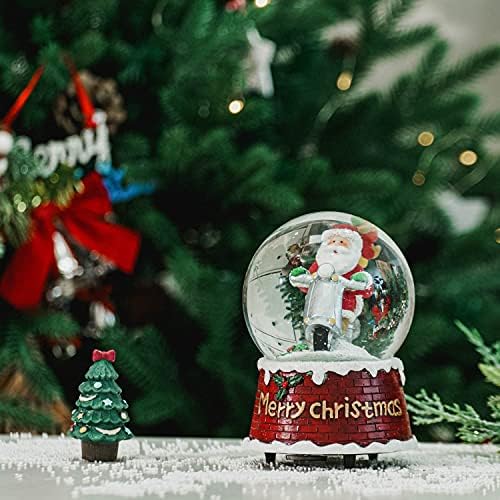 Snježni globusi Glitter vodeni globus Muzički snijeg Globe Dekoracija igra Želimo vam sretan Božić, sretan Božić
