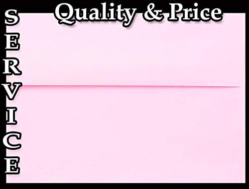 Pink Pastel 100 koverte A7 u kutiji za 5 X 7 pozivnica najave iz galerije koverti