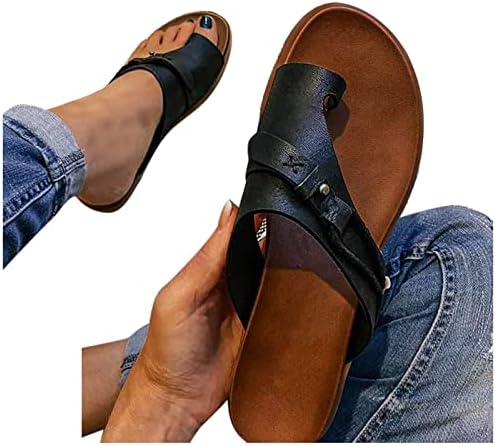 Sandale za žene 2023 Ležerne prilike Flip Flops Ljetna plaža Boho rimske cipele Vintage Clip nožni
