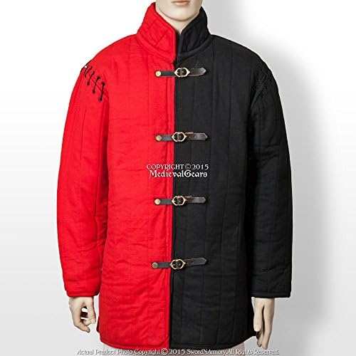 Srednjovjekovni Gambeson tip I podstavljeni kaput za jaknu SCA WMA Larp višestruke boje