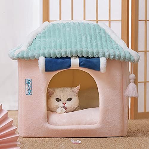 Slatka mačja kuća, Sakura torba za spavanje za mačke sa jastukom, slatka pećina za mačke,