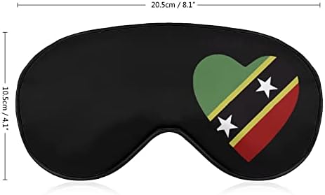 Saint Kitts Nevis zastava za spavanje za spavanje s podesivim kaišem mekim poklopcem za oči za putanje se