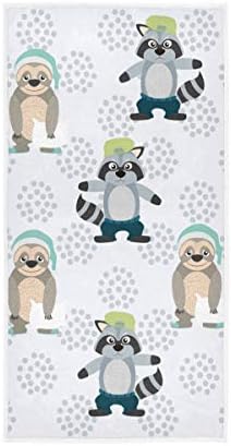 Alaza Sloth and Raccoon ručnik za ručnik Yoga teretana pamučna baha ručnici upijaju se višenamjenska