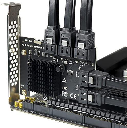 SATA ekspanzijska kartica 10 portova, SATA PCIe kartica, 6Gbps PCI Express X1 na SATA 3.0 kontroler