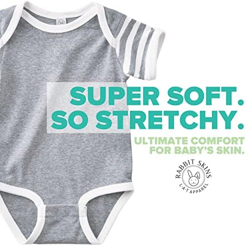 Rabbit skins baby bodysuit djevojka i dječak | Novorođenče od 0-3 mjeseca do 24-mjeseca toddler 3-pack