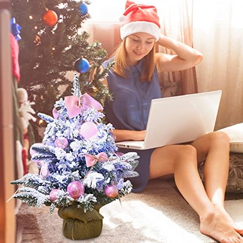 Statue iz ribnja Desktop mini božićno stablo Umjetno božićno stablo Mini božićno drvce sa ukrasima Božićne