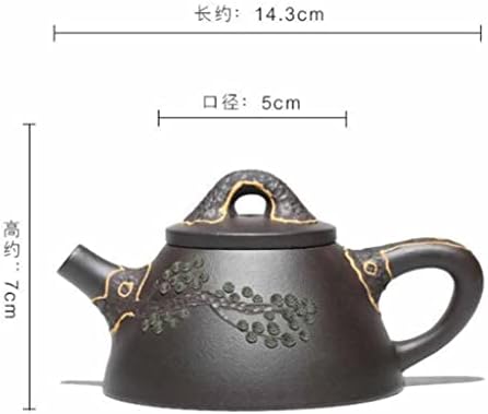 XWOZYDR Autentična ljubičasta glinena lončana glina ručno rađena čaj čaj za čaj blata tirkizna crna kašika blata