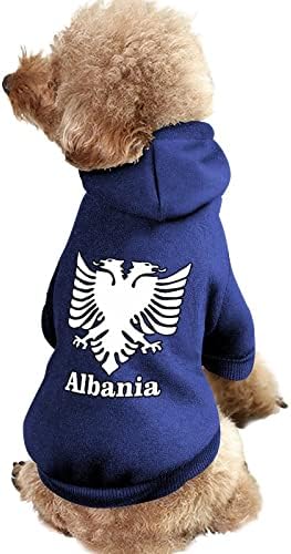 Albanija Eagle Hoodies Mekani topli džemper za ispisani uzorak kućni odijelo sa šeširima