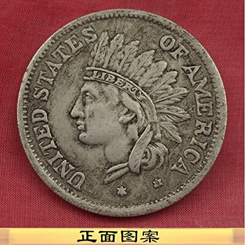 1851 Komemorativni Novčić Američkih Indijanaca Srebrni Dolar Američki Okeanski Longyang Srebrni Novčić Drevni