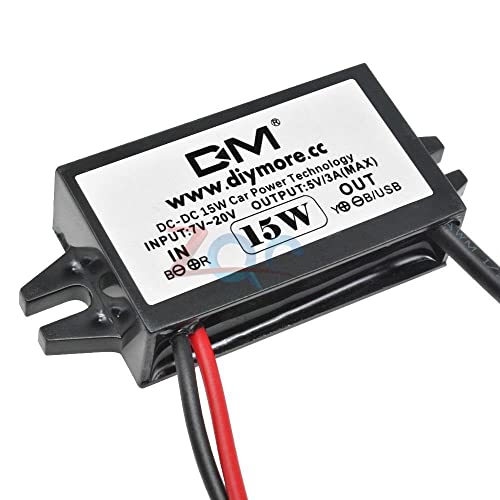 Micro USB izlaz DC - DC Regulator pretvarača 15w 12v do 5V 3A Max Silazni Buck Adapter za napajanje sa niskim stepenom toplote Auto zaštita automobila