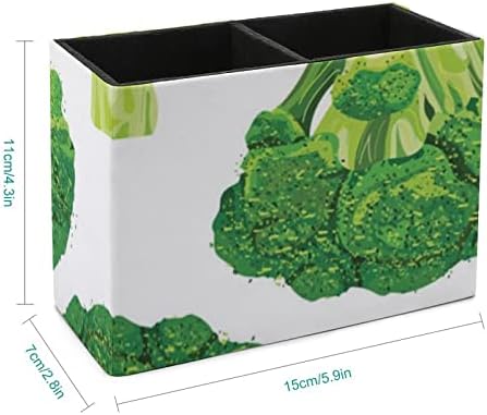 Zeleni držači za olovke od PU kože od svježe brokule multifunkcionalni držač za čaše za olovke