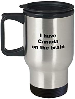 Hollywood & Twine Canadska šala Theed Poklon Travel Chring Imam Kanadu na mozgu od nehrđajućeg čelika izolirane kafe