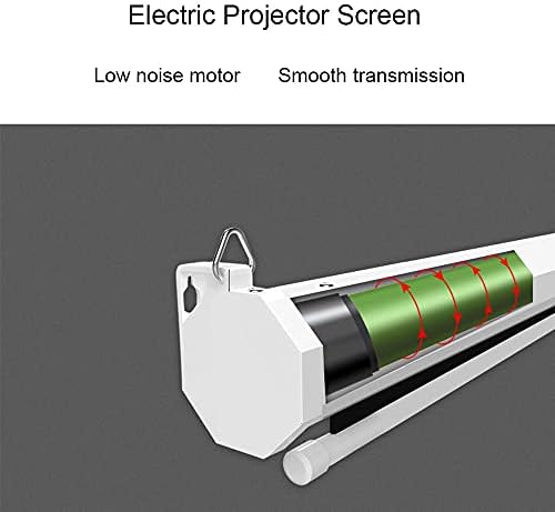 Sxyltnx projekcijski ekran 100 inča 16: 9 mat bijeli električni motorizirani ekran sa daljinskim
