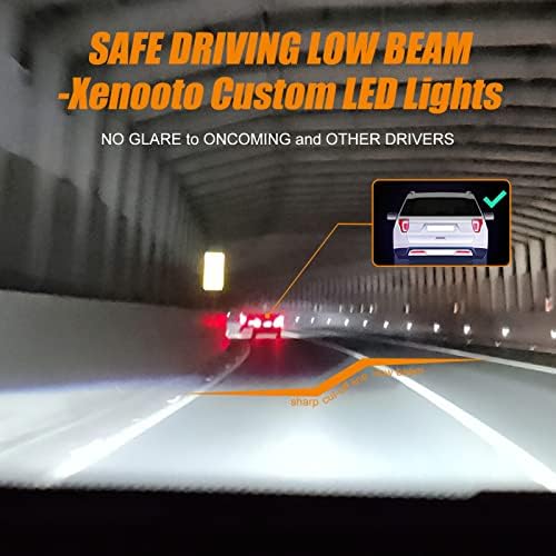 XENOOTO H4 9003 LED žarulja HI / LO BEAM, HS1 HB2 P43T H19 Svjetlosne žarulje za kamion za motocikle ATV UTV Snowmobile,