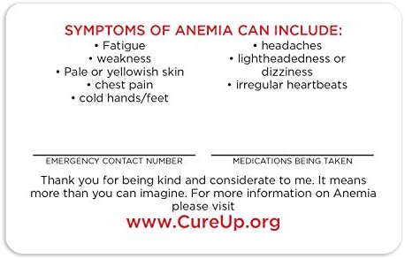 Kartica za pomoć anemiji 3 kom