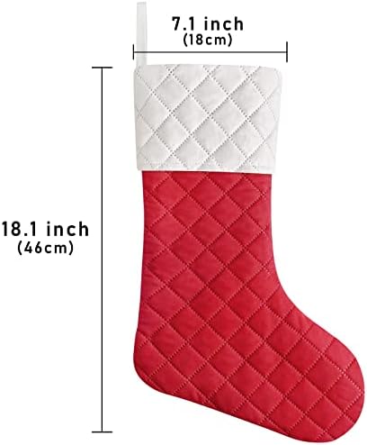 Senneny 2 Pack Božićne čarape, velike personalizirane božićne čarape, Božićni viseći ukrasi za obiteljski božićni Xmas Holiday Party