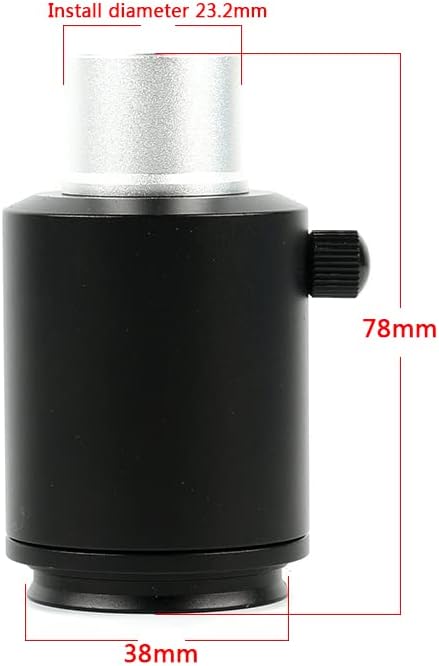 Oprema za mikroskop 23.2 mm C nosač Industrijska digitalna video mikroskopska Kamera Aadapter cijev, 38mm CTV Stereo mikroskopski Adapter za kameru Lab potrošni materijal