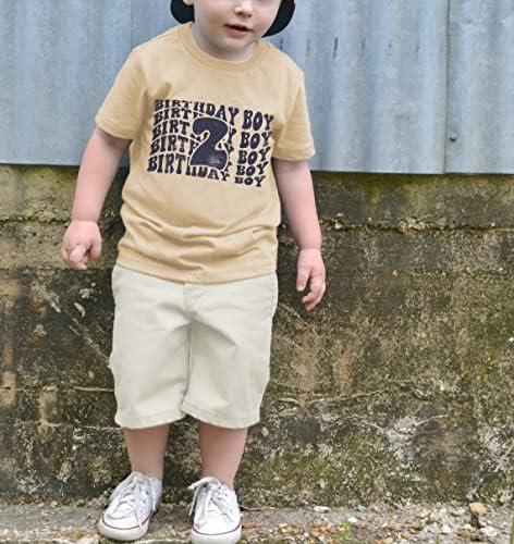 Toddler Baby 2nd rođendan Boy majica Slatka 2 godine / rođendanska košulja za tiskani kratki
